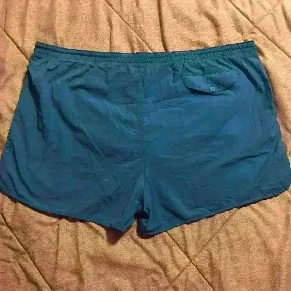 OshKosh Bgosh Vintage Mens XL‎ Nylon Swim Trunks Teal Blue Mesh Lined Shorts